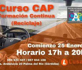 Curso CAP Formación Continua (Reciclaje)!!